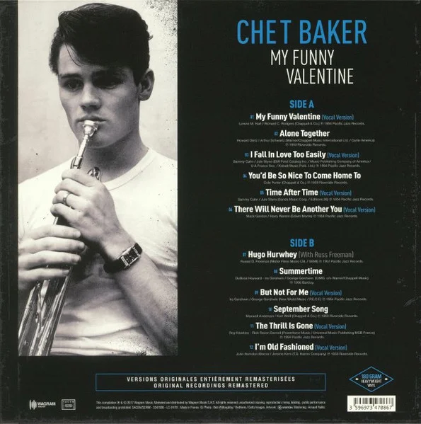 Пластинка Chet Baker – My Funny Valentine LP - рис.1