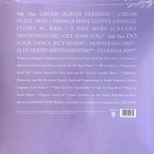 Виниловая пластинка Prince And The New Power Generation «Cream» - рис.1