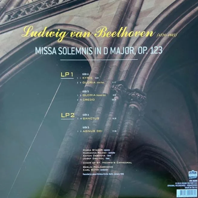 Виниловая пластинка Ludwig van Beethoven - Missa Solemnis 2LP - рис.1