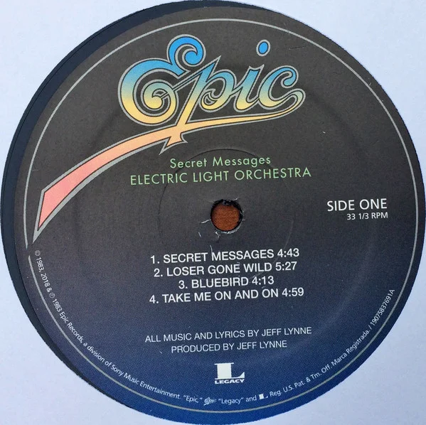 Виниловая пластинка Electric Light Orchestra - Secret Messages - рис.2