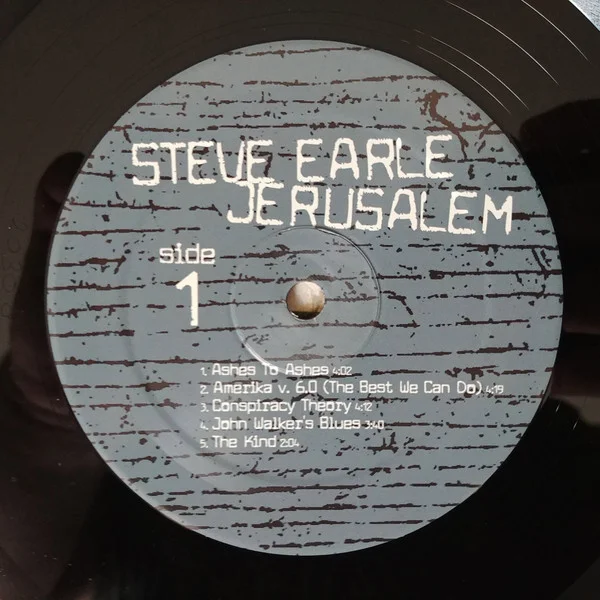 Виниловая пластинка Steve Earle - Jerusalem - рис.2