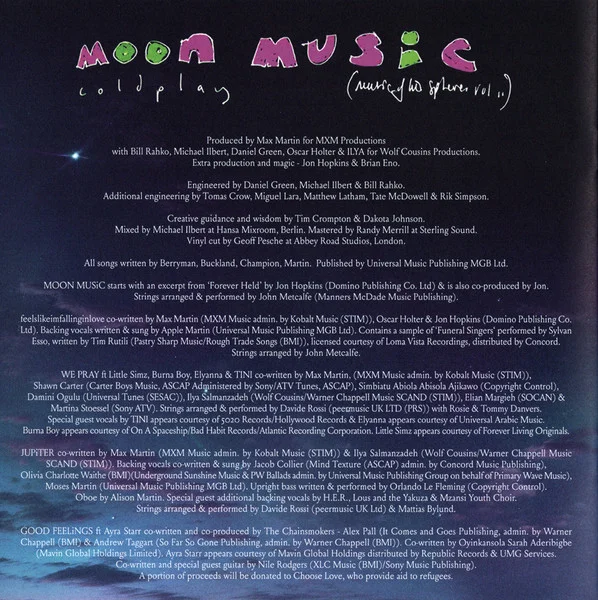 Виниловая пластинка Coldplay – Moon Music (Coloured Translucent Red) LP - рис.31