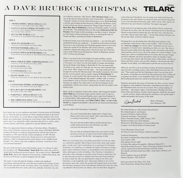 Виниловая пластинка Dave Brubeck – A Dave Brubeck Christmas 2LP - рис.1