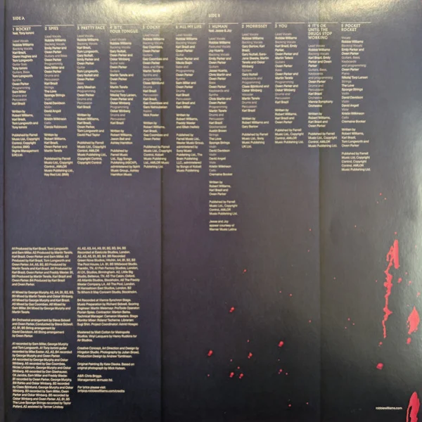 Виниловая пластинка Robbie Williams - Britpop LP - рис.4