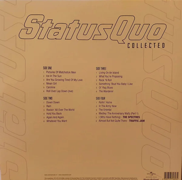 Виниловая пластинка Status Quo – Collected 2LP - рис.1