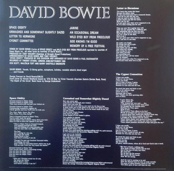 Виниловая пластинка David Bowie - David Bowie (aka Space Oddity) - LP - рис.3