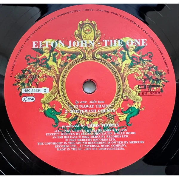 Виниловая пластинка Elton John – The One LP - рис.5