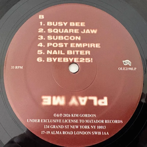 Виниловая пластинка Kim Gordon - Play Me LP - рис.5