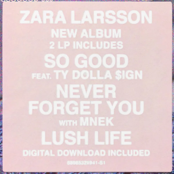 Виниловая пластинка Zara Larsson - So Good - рис.2