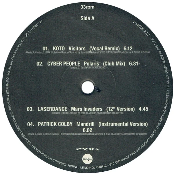 Виниловая пластинка Various Artists - ZYX Italo Disco Spacesynth Part 2 LP - рис.2