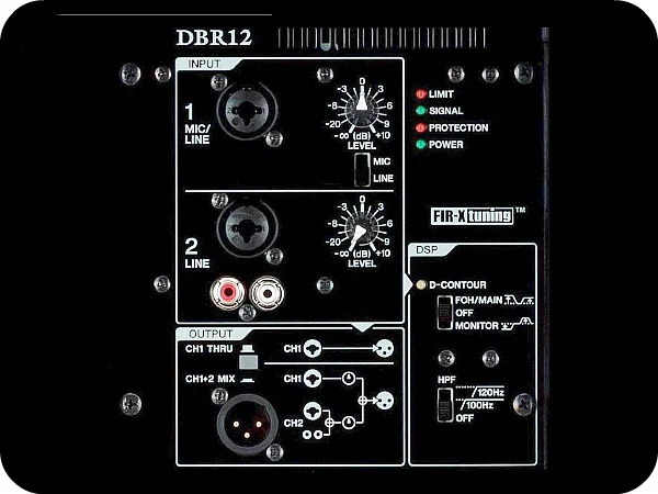 Акустическая система Yamaha DBR12 Black - рис.3