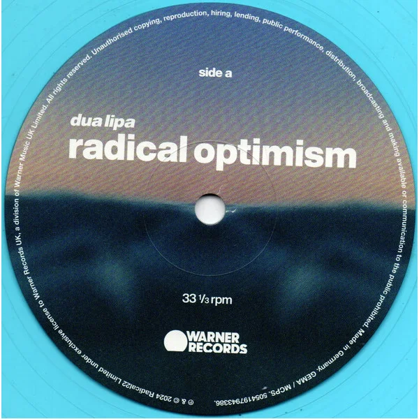Виниловая пластинка Dua Lipa – Radical Optimism Curacao Blue LP - рис.4