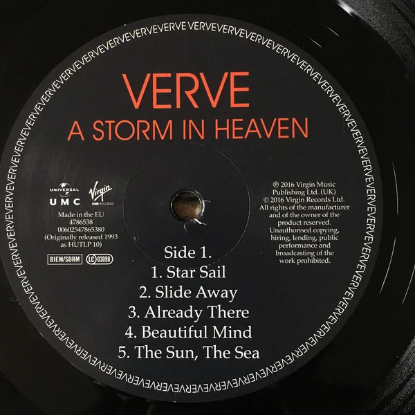Виниловая пластинка Verve - A Storm In Heaven - рис.3