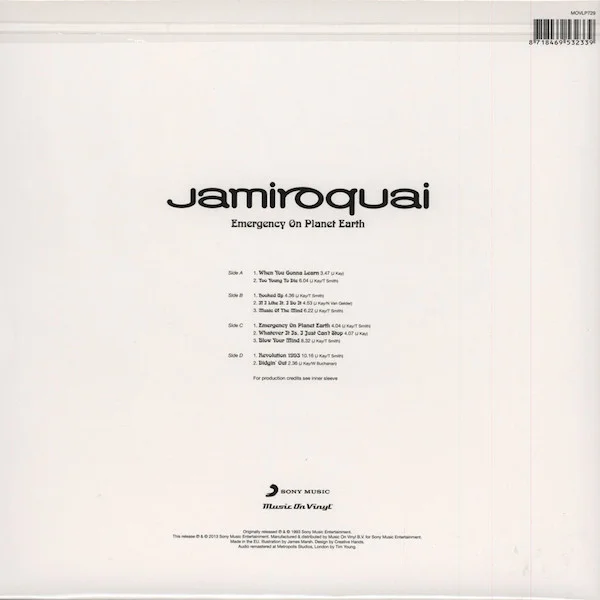 Виниловая пластинка Jamiroquai - Emergency On Planet Earth - рис.1