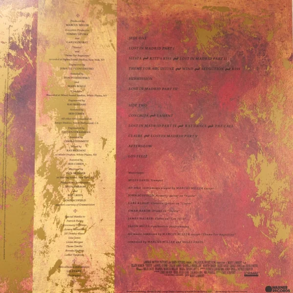 Виниловая пластинка Miles Davis & Marcus Miller - Music From Siesta LP - рис.3
