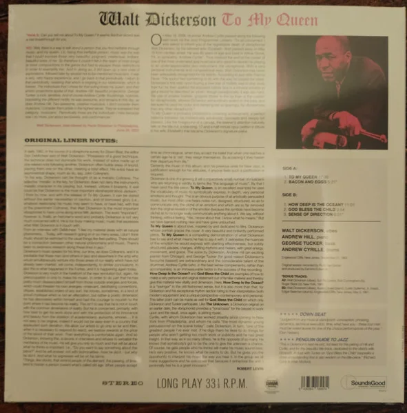 Виниловая пластинка Walt Dickerson - To My Queen - LP - рис.1