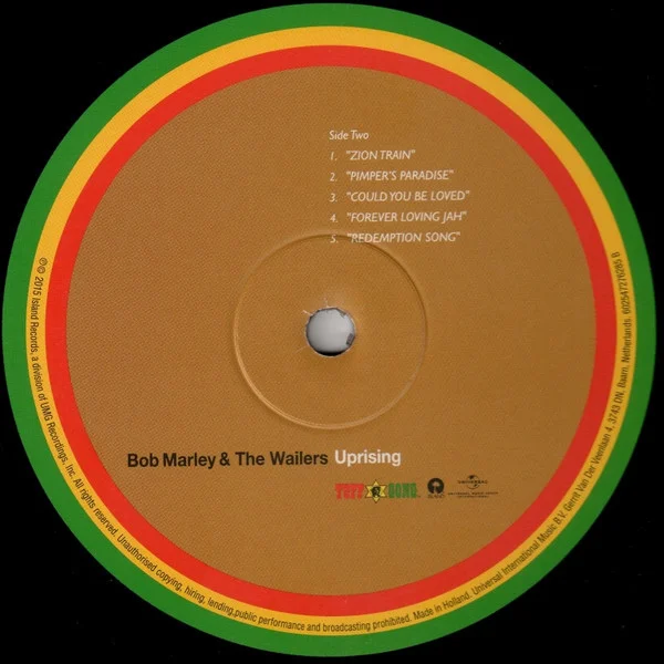 Виниловая пластинка Bob Marley & The Wailers – Uprising LP - рис.3