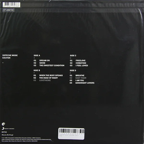 Виниловая пластинка DEPECHE MODE EXCITER (Винил) - рис.1