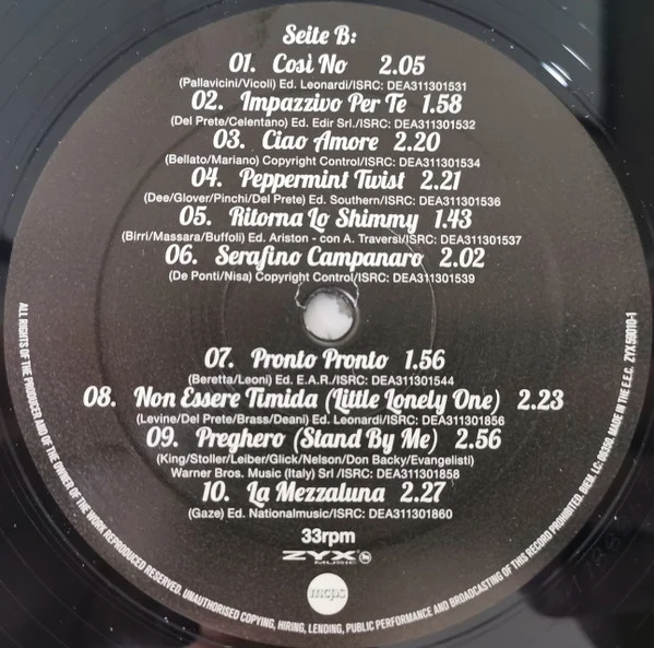 Виниловая пластинка Adriano Celentano – Golden Hits LP - рис.3