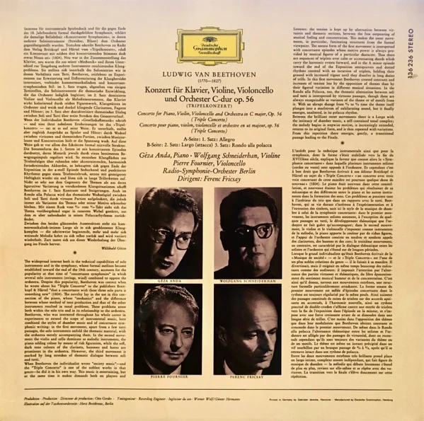 Виниловая пластинка Clearaudio - Beethoven - Tripelkonzert LP - рис.1