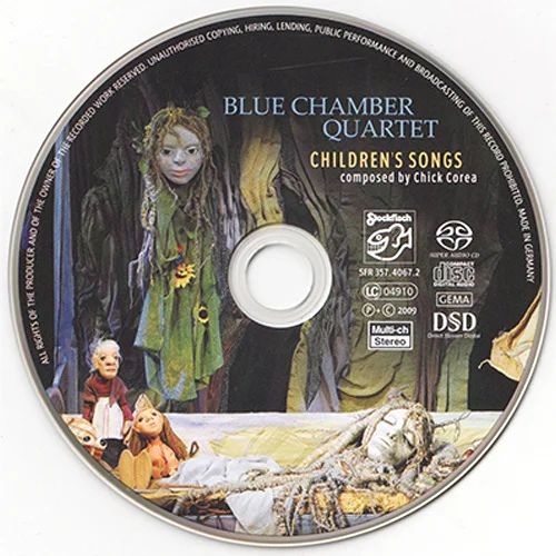 CD-диск Blue Chamber Quartet - Childrens Songs SACD - рис.2