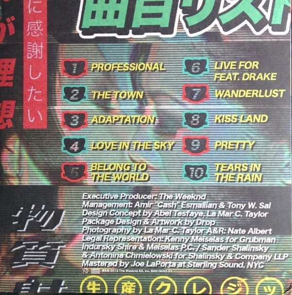 Виниловая пластинка TheWeeknd - Kiss Land - 2LP - рис.3
