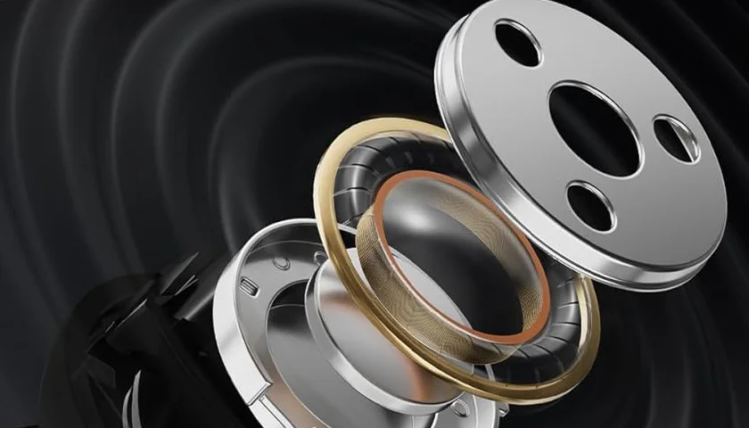 10-миллиметровый динамик с титановым покрытием диафрагмы