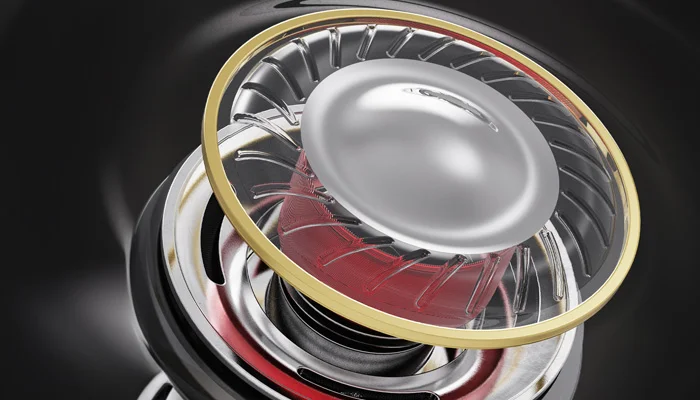 Купол с бериллиевым покрытием + полиуретановая прокладочная диафрагма