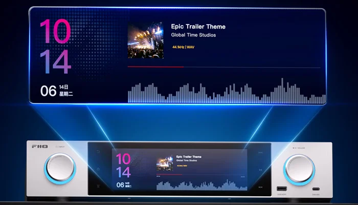 Большой цветной дисплей 7.84"