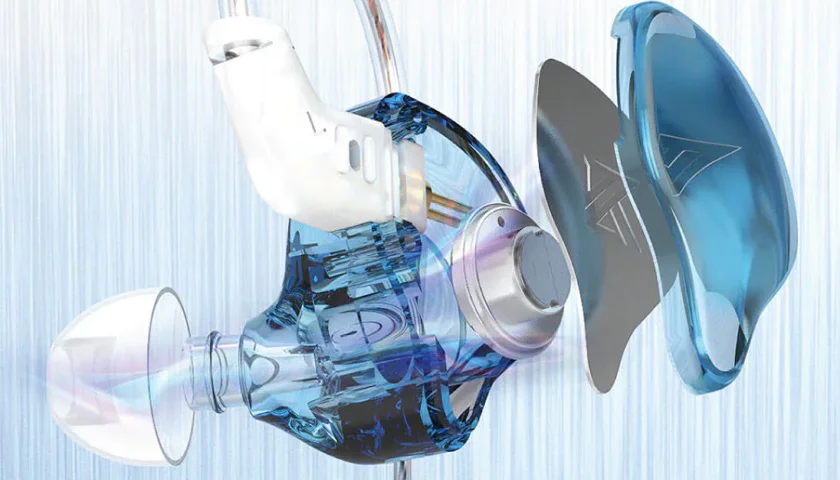 10-миллиметровый динамический драйвер высокого разрешения + сквозная внутренняя структура