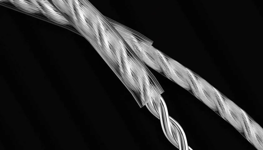 Усовершенствованный профессиональный двойной плоский кабель с посеребренным покрытием