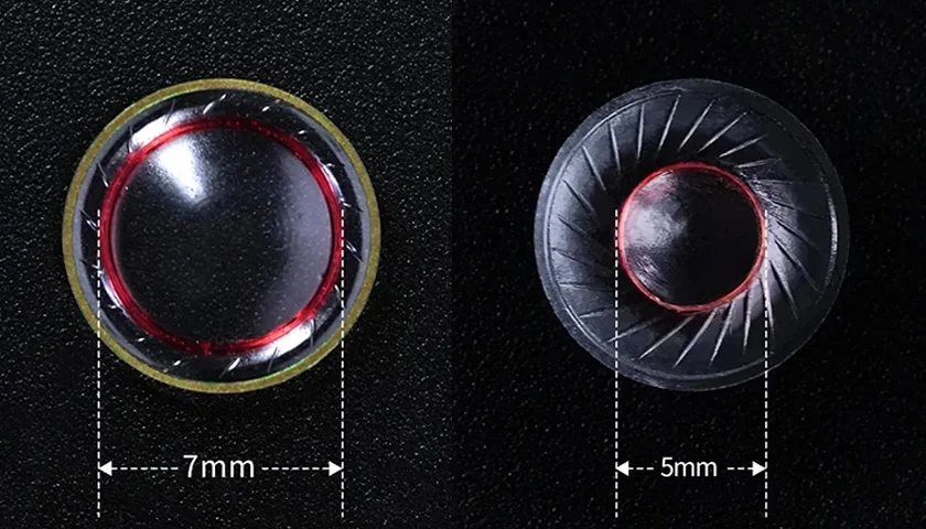 Увеличенный диаметр звуковой катушки