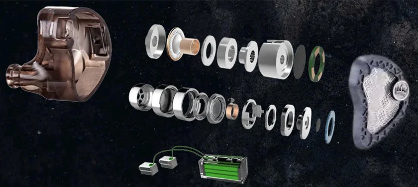 2 динамических драйвера + 4 электростатических драйвера