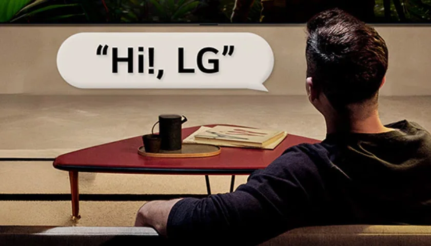 Просто скажите «Привет, LG» для начала взаимодействия