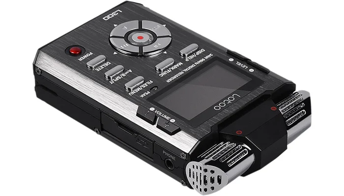 Продолжительность записи от двух АА-батарей составляет 15 часов