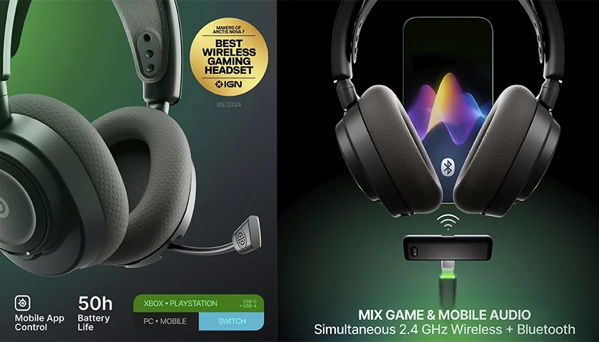 SteelSerias Arctis Nova 7X Wireless Gen 2 игровая гарнитура