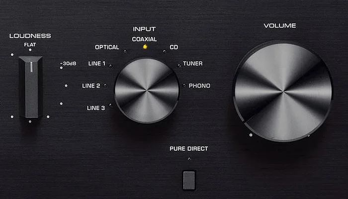 Поворотный селектор входов со светодиодными индикаторами