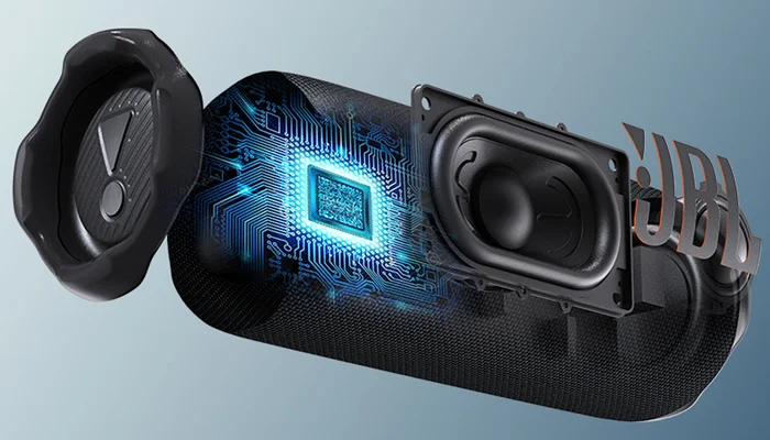 Мощный звук JBL Pro с технологией AI Sound Boost