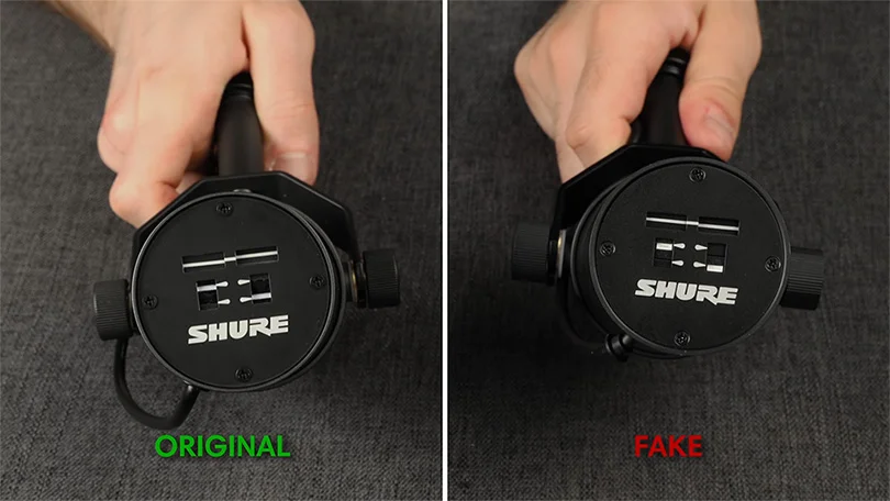 fake check shure sm7b задняя часть