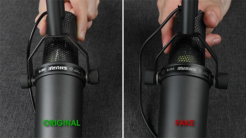 fake check shure sm7b крепления