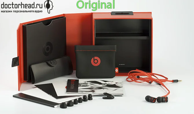 комплектация оригинала Beats by dr. Dre urBeats в обзоре doctorhead.ru