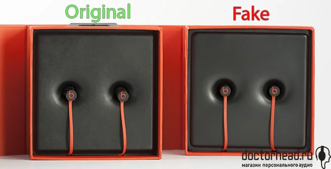 вид внутри корбки Beats by dr. Dre urBeats в обзоре doctorhead.ru