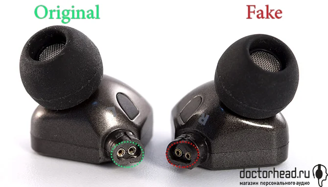 втулки оригинала и подделки sennheiser ie 80 в обзоре doctorhead.ru