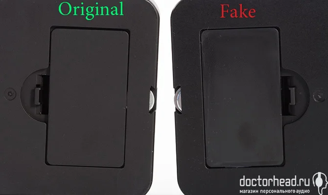 пластик оригинального и поддельного кейса sennheiser ie 80 в обзоре doctorhead.ru