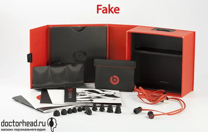 комплектация фейка Beats by dr. Dre urBeats в обзоре doctorhead.ru
