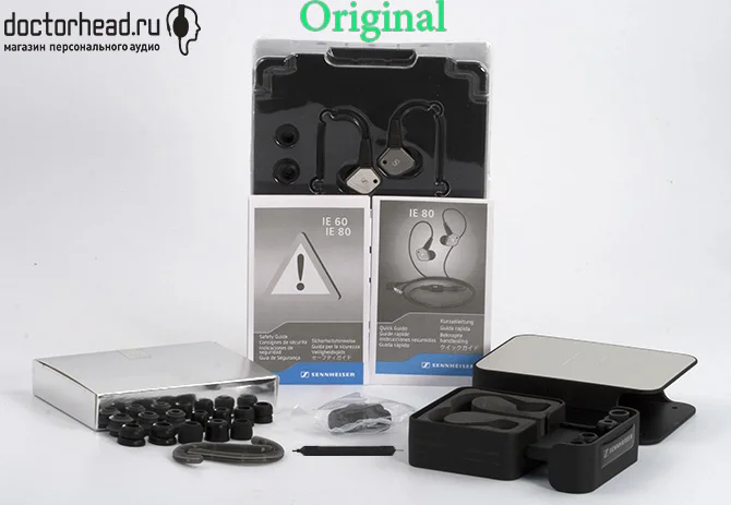 комплектация оригинала sennheiser ie 80 в обзоре doctorhead.ru
