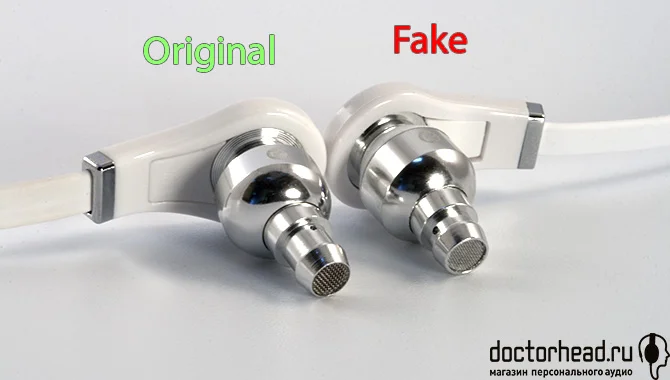 звуковод оригинала и подделки Beats by dr. Dre Tour в обзоре doctorhead.ru