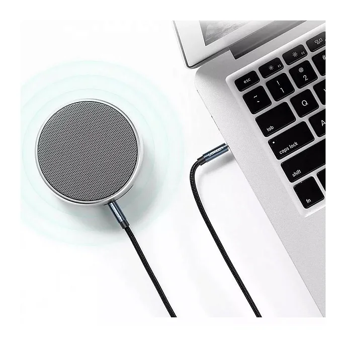 Кабель Ugreen AV112 (10689) Blue 3.5mm - 3.5mm 5m - рис.1