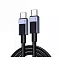 UGREEN L512 Black/Grey USB-C/USB-C 1m