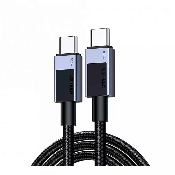 Кабель UGREEN L512 Black/Grey USB-C/USB-C 1m - рис.0